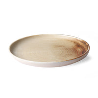 Dinner Plate Rustic Cream/Brown