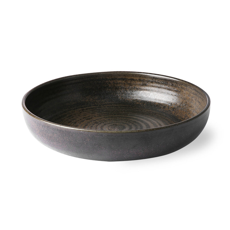 Deep Plate Rustic Black