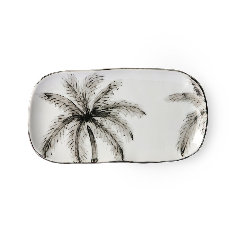 Porcelain Serving Tray Palms