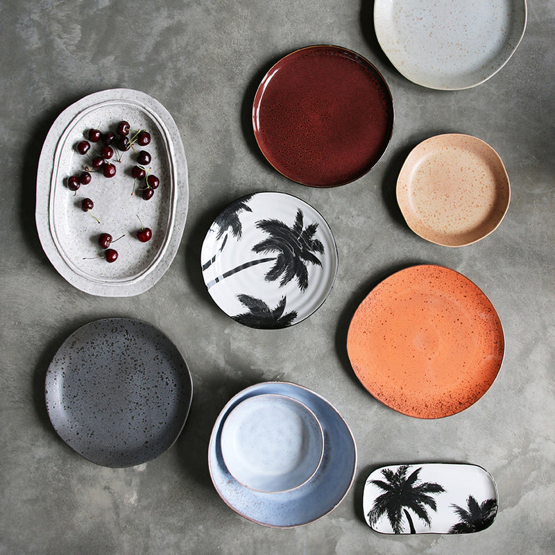 Porcelain Serving Tray Palms