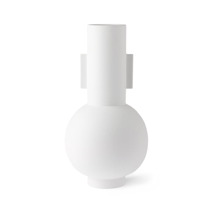 Matt White Vase L