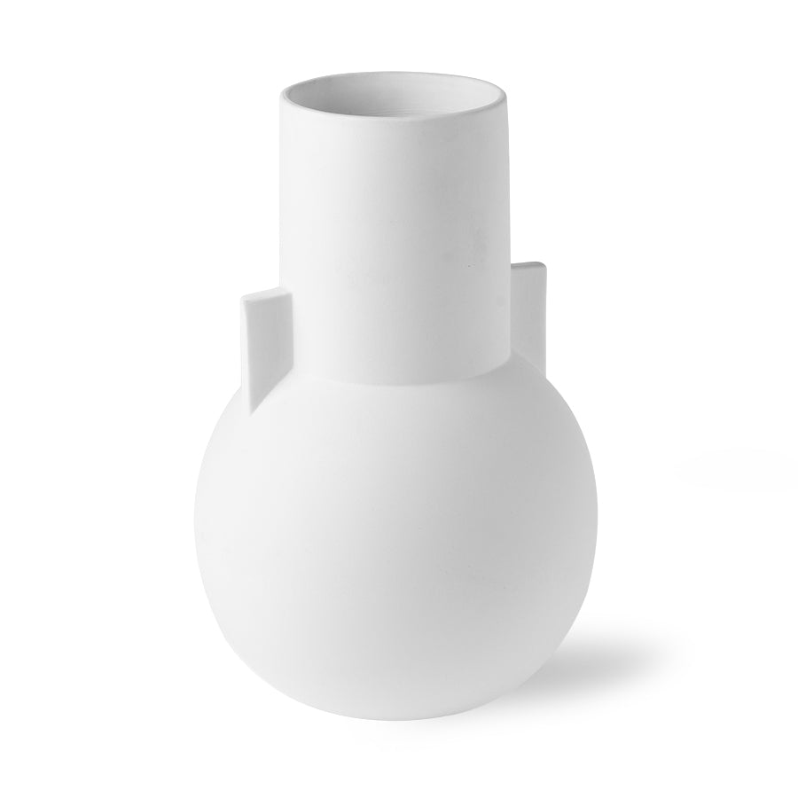 Matt White Vase S