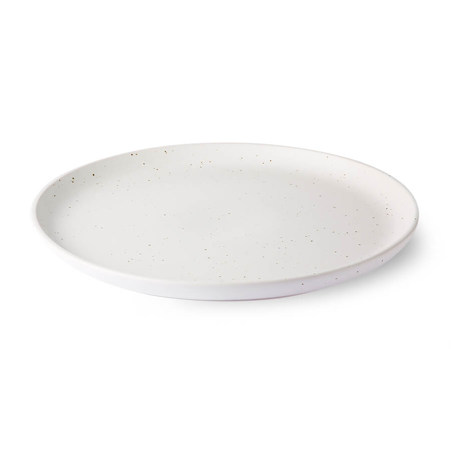 Dinner Plate Speckled White