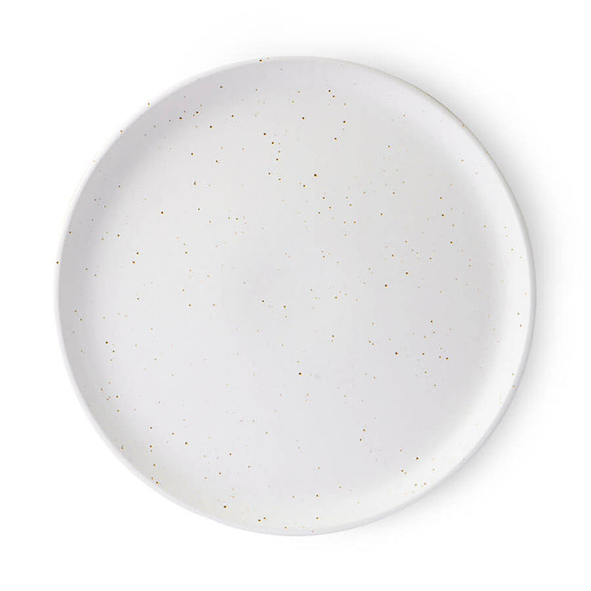 Dinner Plate Speckled White