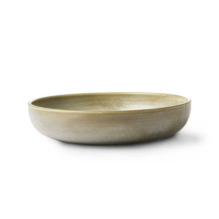 Deep Plate Rustic Green/Grey