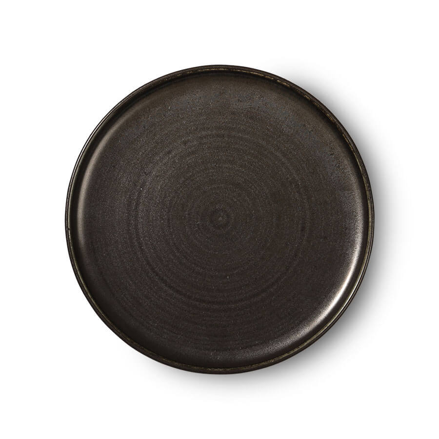 Rustic Black Dinner Plate