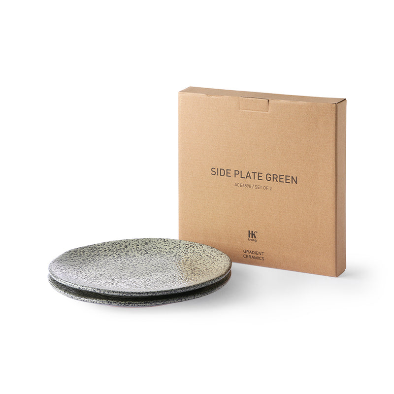 Side Plate Green (Set of 2)