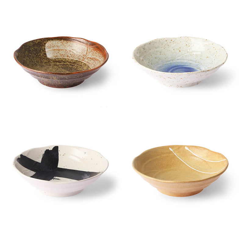 Japanese Shallow Bowls Set