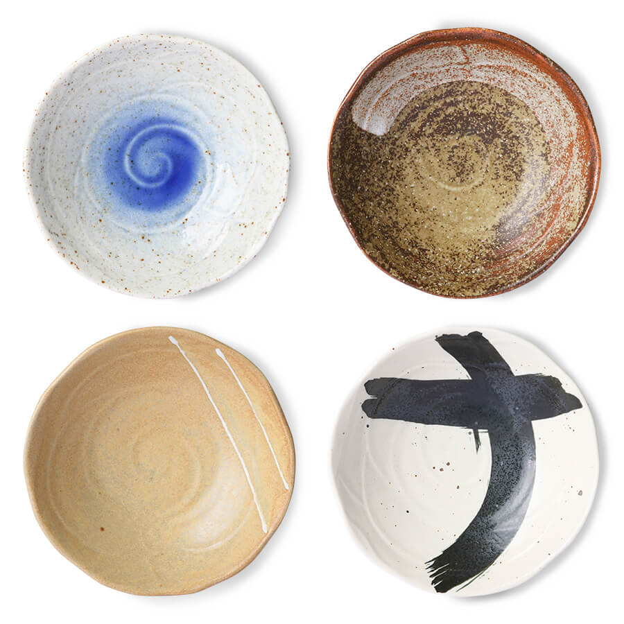 Japanese Shallow Bowls Set