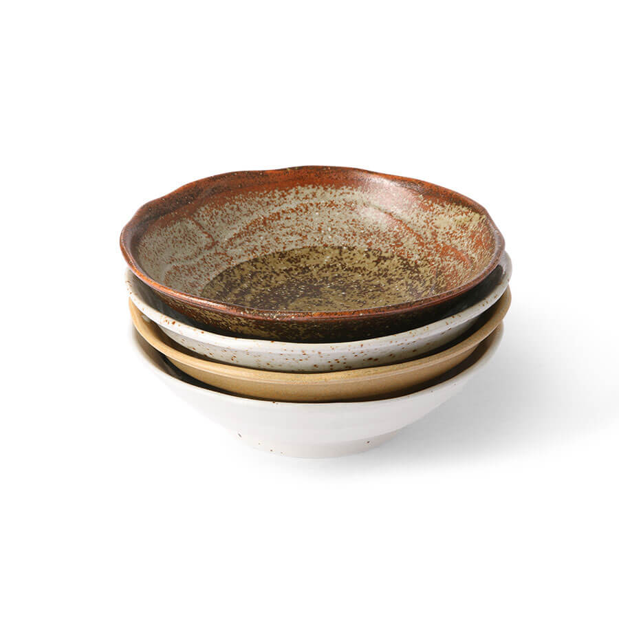 Japanese Shallow Bowls Set