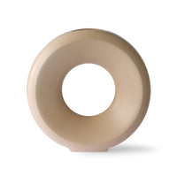 Ceramic Circle Vase Sand L