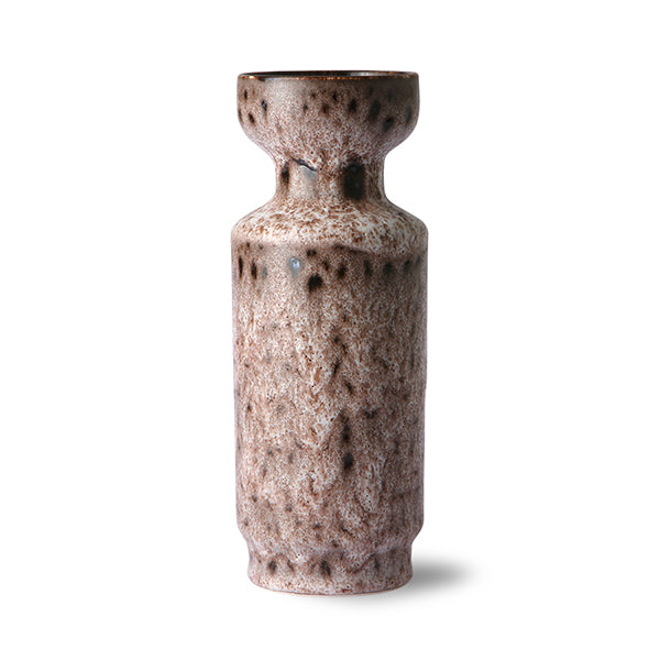 Ceramic Vase Lava Brown