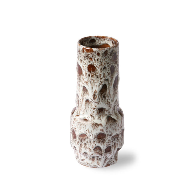 Ceramic Vase Lava White