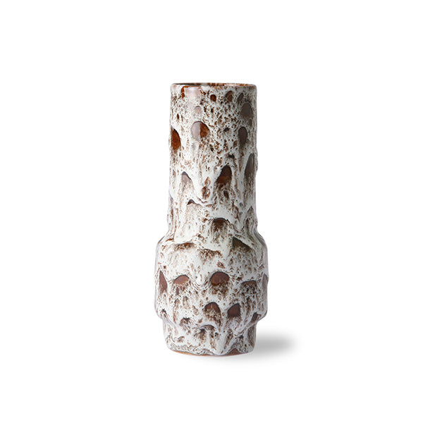 Ceramic Vase Lava White