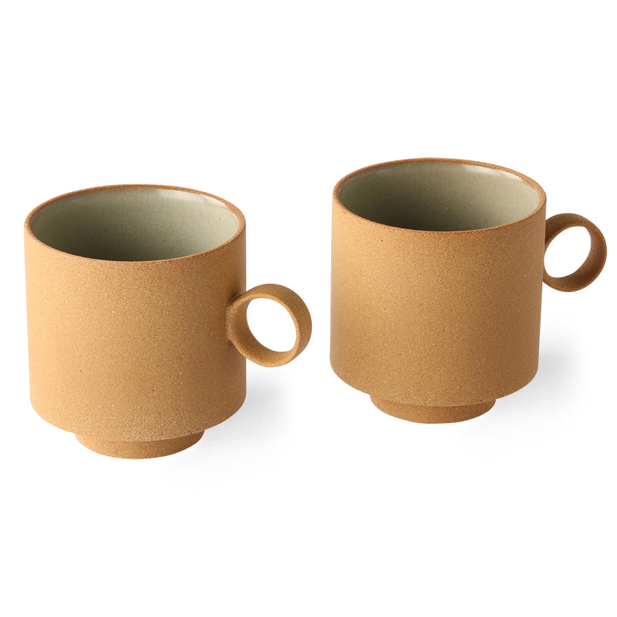 Coffee Mug Ochre Set of 2