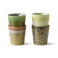 Coffee Mugs Spring Greens (Set of 4)