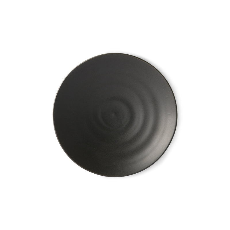 Japanese Dessert Plate Matt Black