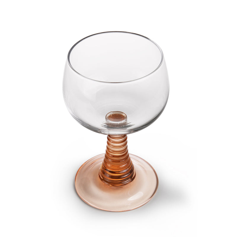 Swirl Wine Glass Nude