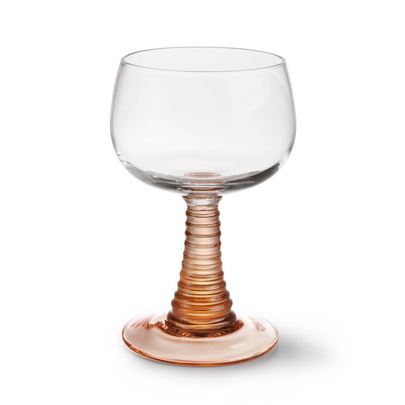 Swirl Wine Glass Nude