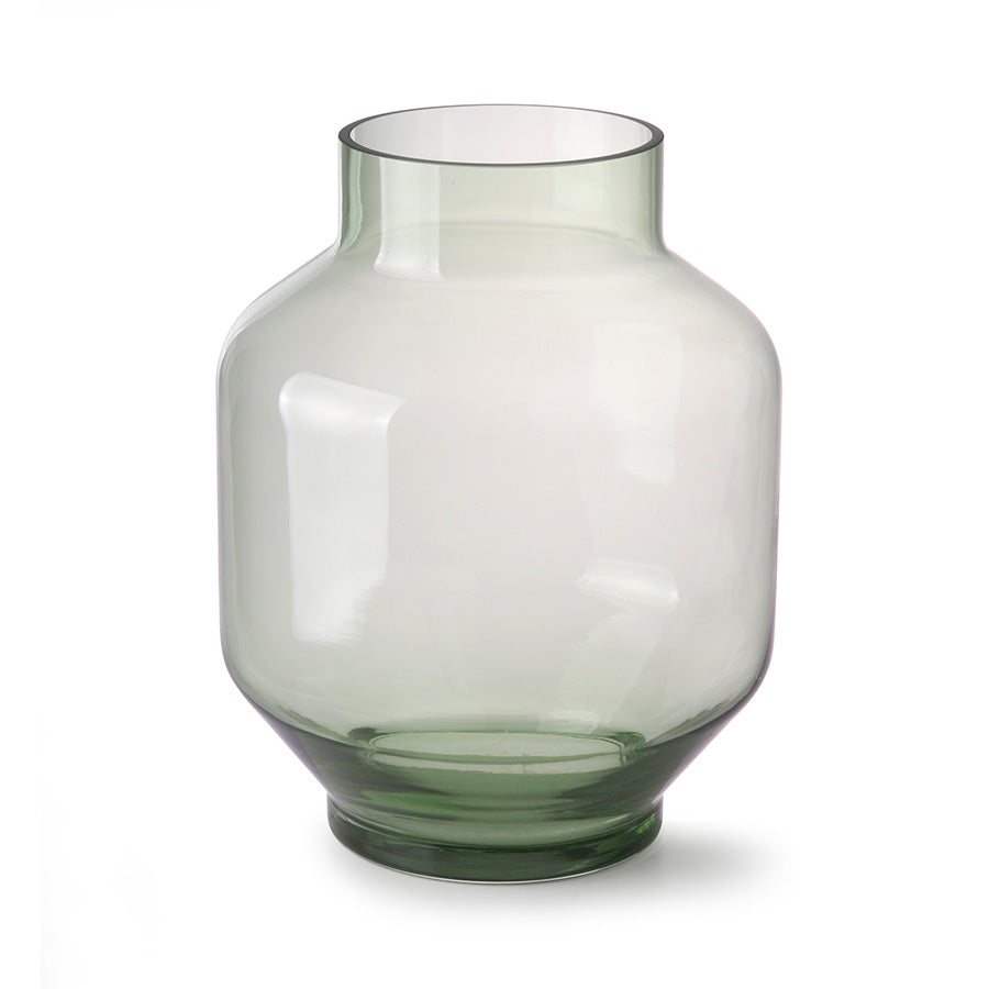 Green Glass Vase L