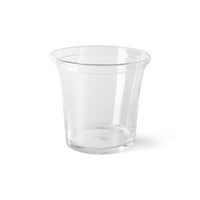 Solid Glass Flower Pot