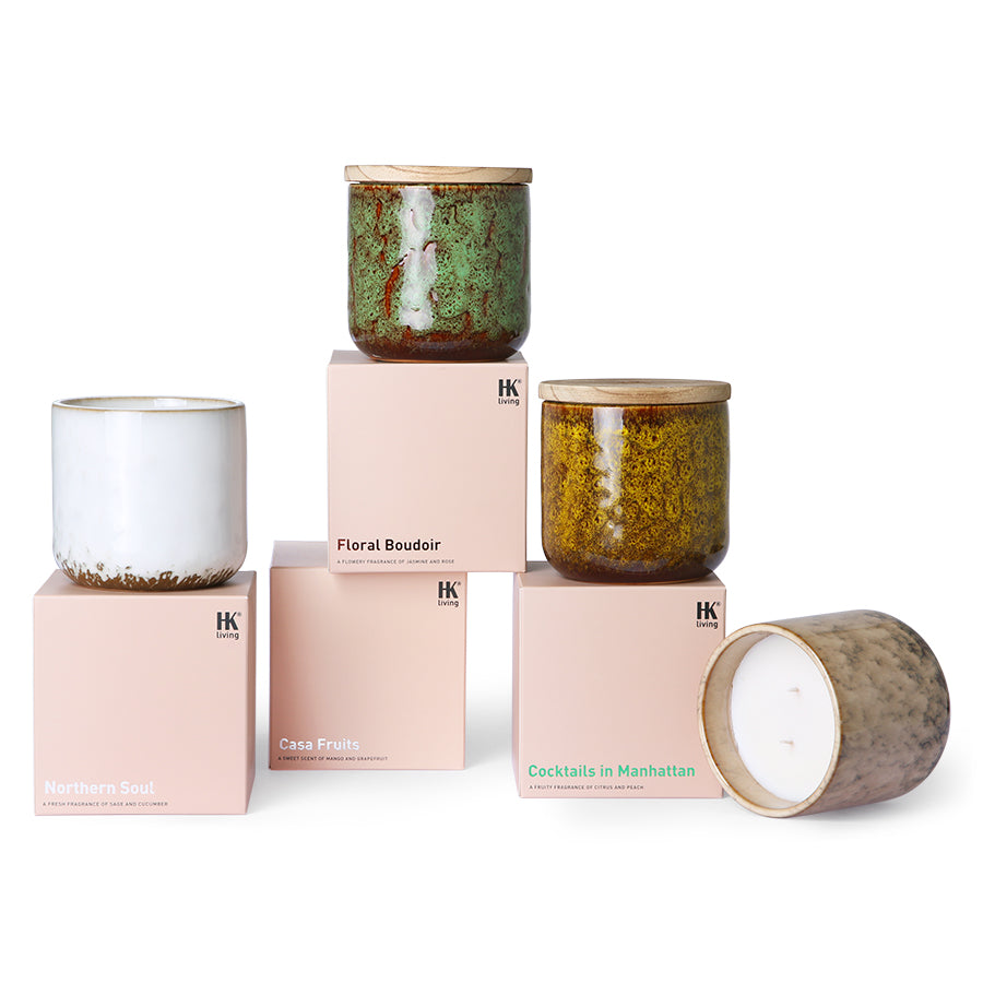 Ceramic Scented Candle: Casa Fruits