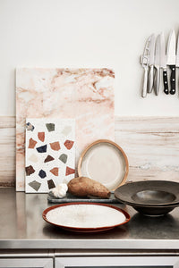 Handmade Marble Tray Grey