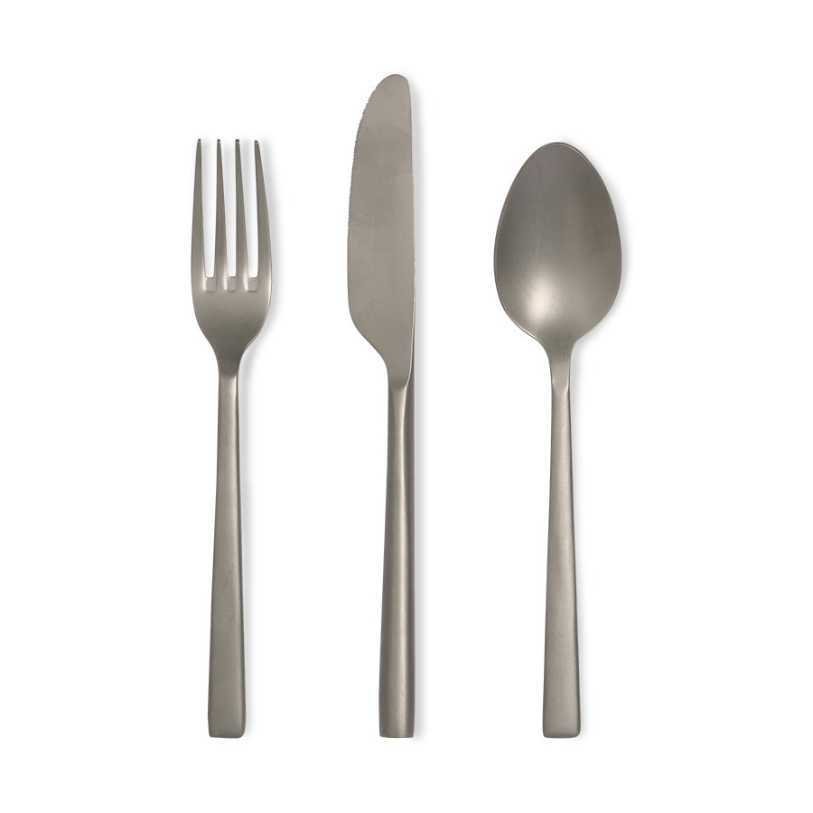 Frosted Metal Cutlery Set