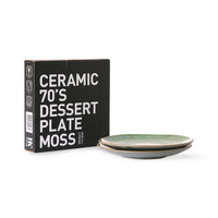 Dessert Plate Moss (Set of 2)