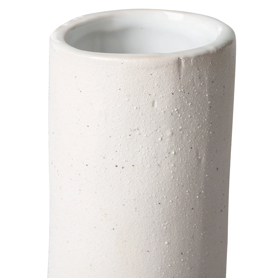 Ceramic Twisted Vase Matt White