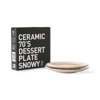 Dessert Plate Snow (Set of 2)