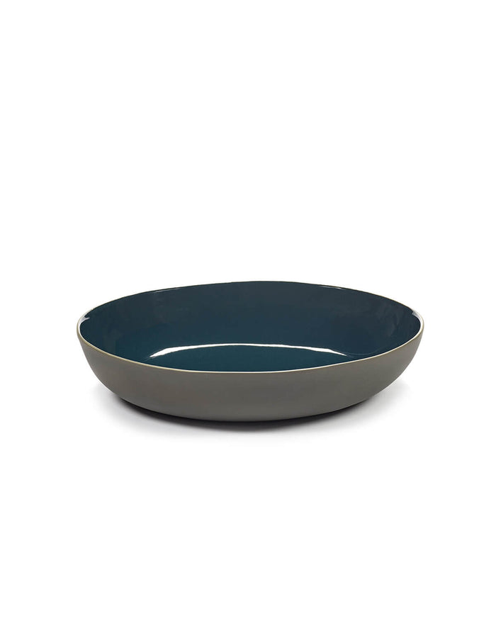 Serving Bowl Rural L Matt Blue