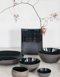 Serving Bowl Rural L Matt Blue