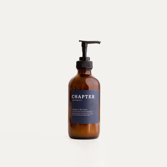 The Peace Nourishing Hand and Body Moisturiser 250ml and 500ml, Chapter Organics