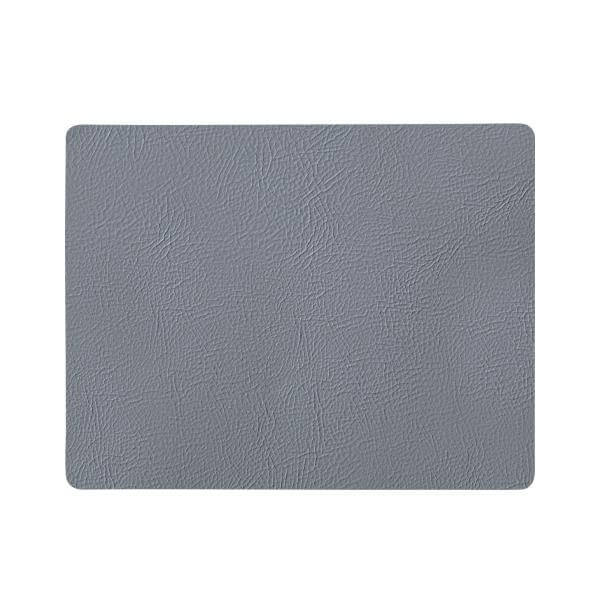Quadro Recycled Leather Placemat Grey