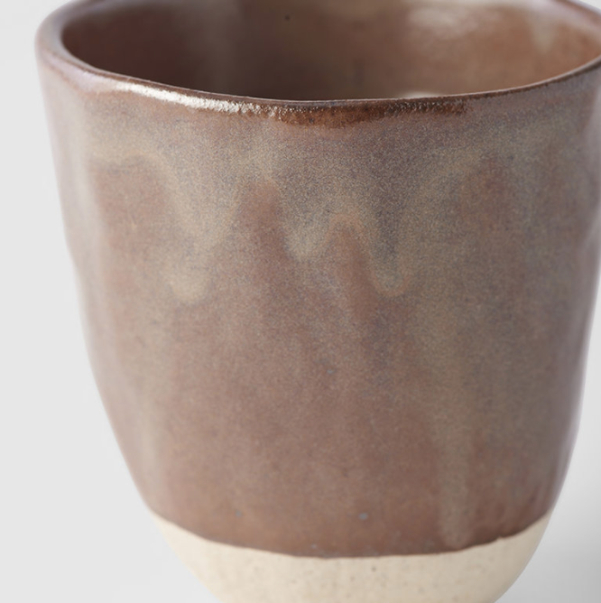 Lopsided Sushi Mug Grey Brown L