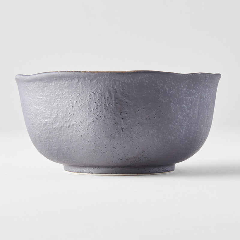 Akane Grey Round Bowl Uneaven