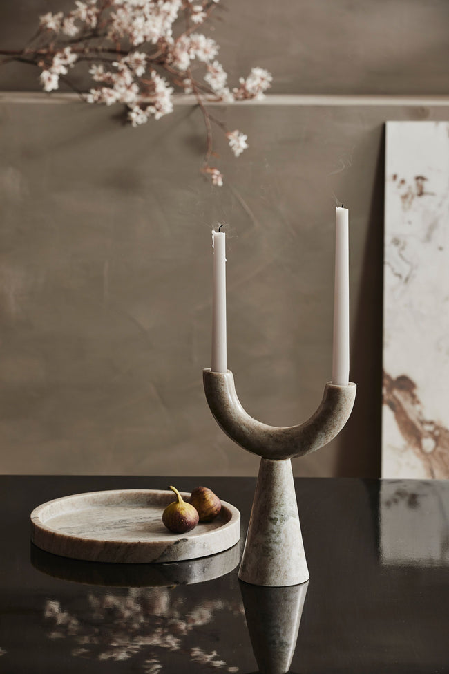 Rif Candle Holder Marble Candles