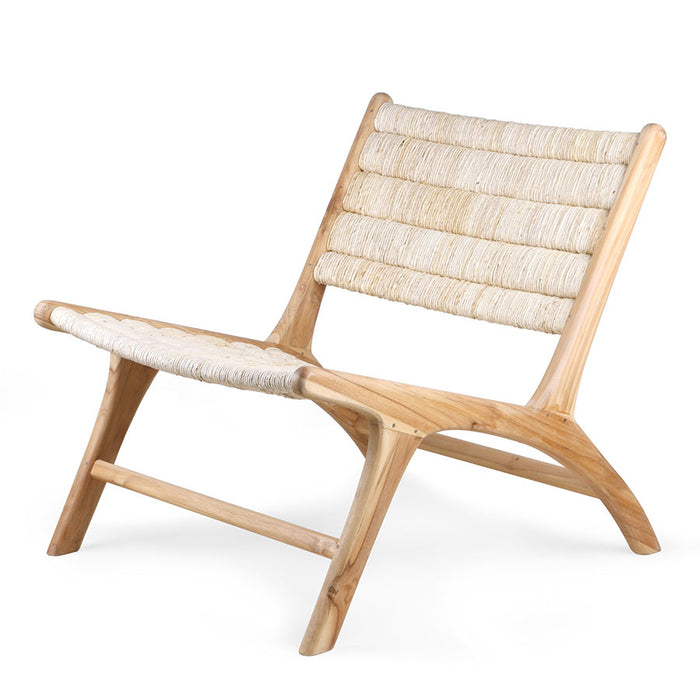 Lounge Chair Abaca/Teak by hkliving