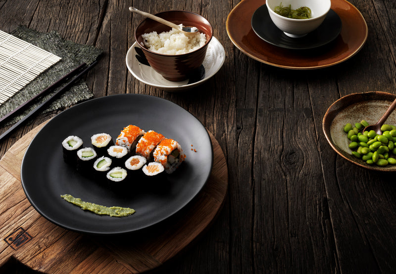 Japanese Dinner Plate Matt Black