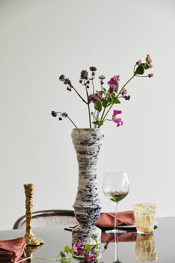 Tepin Drinking Glass Clear/Beige