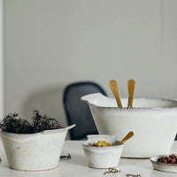 Torc Ceramic Bowl, Off-White