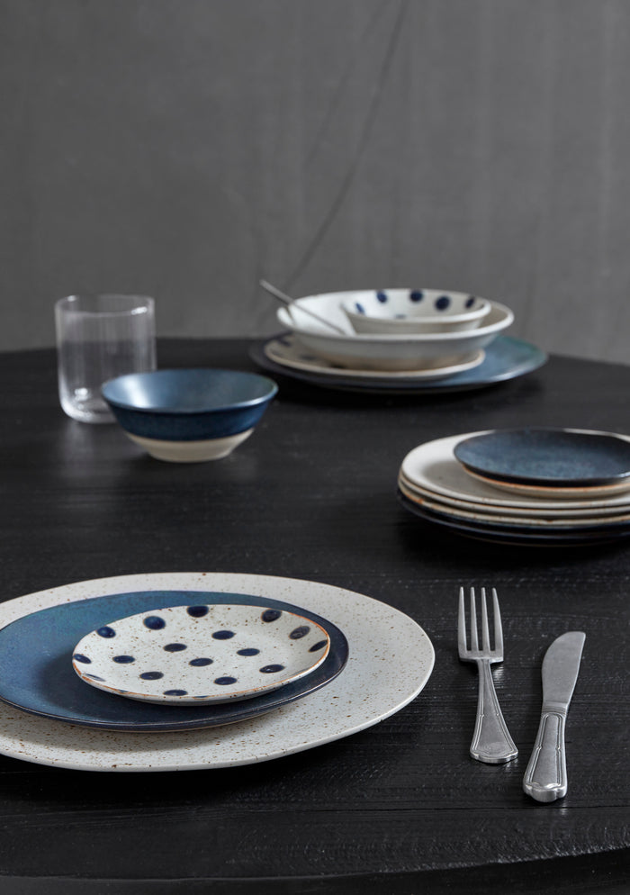 Grainy Saucer/Cake Plate Dark Blue