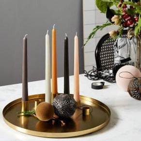 Tall Candle Dark Green ⌀-21 mm