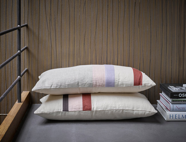 Linen Striped Cushion Pattern D (70X35)