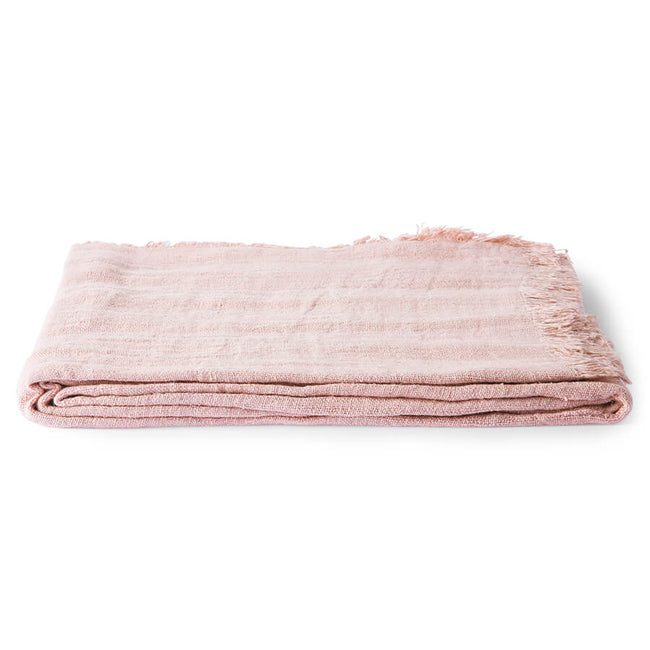 100% Linen Table Cloth Salmon (140x220)