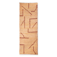 Hand Woven Cotton Runner Peach/Mocha (70x200)