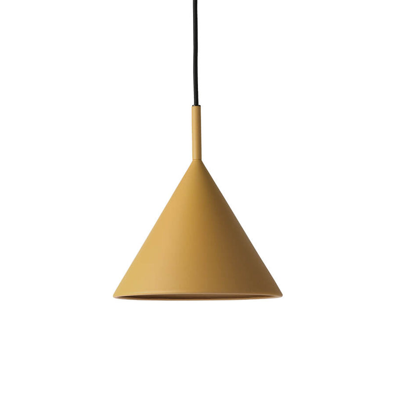 Metal Triangle Pendant Lamp Ochre