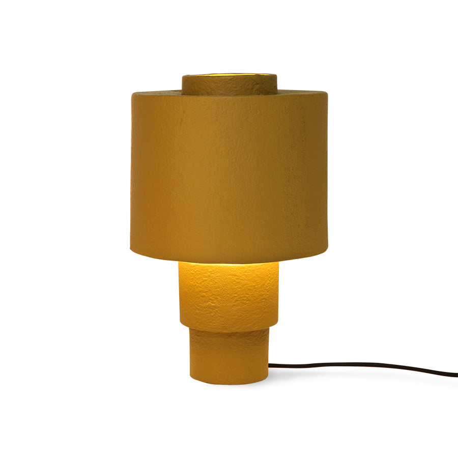 Gesso Table Lamp Matt Mustard