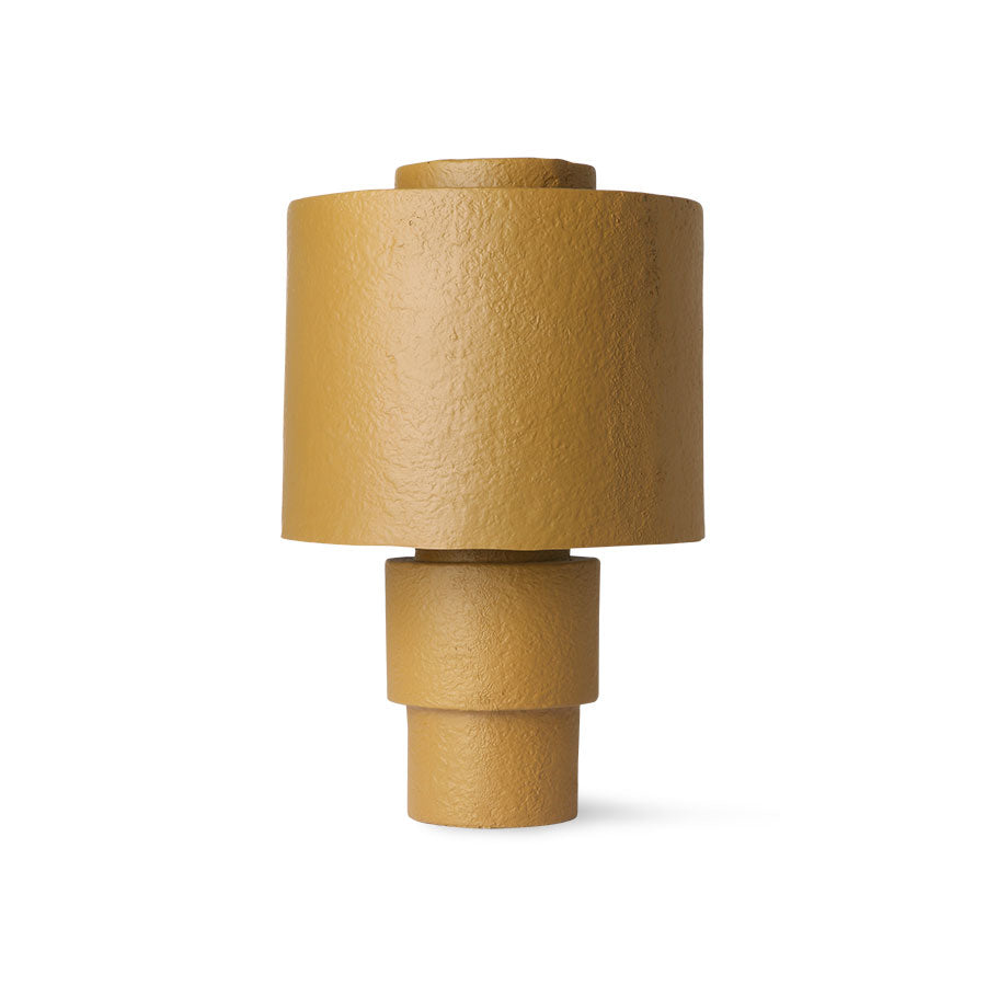 Gesso Table Lamp Matt Mustard